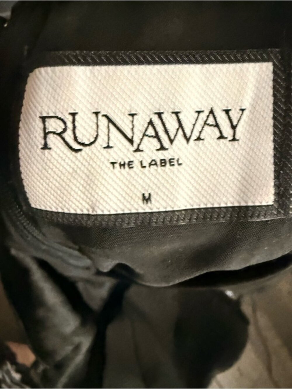 RUNAWAY THE LABEL CHERISH MINI DRESS BLACK SIZE M - Picture 14 of 16